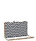 LUXURY MALTA HOUNDSTOOTH ZIGZAG PATTERN BOX CLUTCH BAG WITH CHAIN JY-18603H