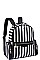 LUXURY LAUREL STRIPED VEGAN BACKPACK JY-18735