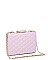 LUXURY QUILTED VIXEN BOX CLUTCH WITH SLING CHAIN JY-18837