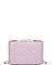 LUXURY QUILTED VIXEN BOX CLUTCH WITH SLING CHAIN JY-18837