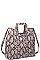 SNAKE SKIN TOTE BAG WITH LONG STRAP