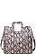 SNAKE SKIN TOTE BAG WITH LONG STRAP