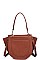 SUEDE FRONT CROSSBODY BAG