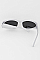 Pack of 12 Metalic Fashion Oval Sunglasses