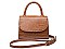 LUXURY MODERN CROC TALIA FAUX LEATHER CROSSBODY BAG