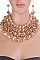 Classy Bold Pearls Statement Necklace LA-CN1973