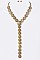 STYLISH CRYSTAL COIN STATEMENT NECKLACE SET