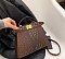 Two-Tone Ostrich Satchel / Crossbody Bag