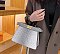 Two-Tone Ostrich Satchel / Crossbody Bag
