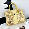 yellow handbags wholesale padlock