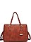 LUXURY BANYAN PEBBLED VEGAN SATCHEL BAG WITH LONG STRAP JY-20021