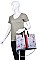 ELEGANT JULIAN PRINT TOTE BAG WITH LONG STRAP JY-20072PML