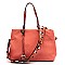 S0502-LP Colorful Pyramid Stud Strap 2 Way Satchel