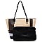 Plaid Check 2-in-1 Shopper & Clutch Set