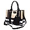 3 IN 1 Plaid Check Box Cross Body Satchel Set