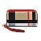 Zip Around Plaid Check Wallet Wristlet