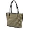 2-in-1 Diamond Check Tote Set