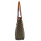 2-in-1 Diamond Check Tote Set