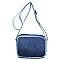Micro Studded Denim Box Satchel
