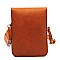 Push Lock Cell Phone Case Crossbody Bag