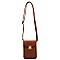 Push Lock Cell Phone Case Crossbody Bag