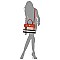 2 IN 1 Plaid Check Print Padlock Satchel