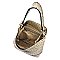 Ostrich Croc Classic Bucket Bag