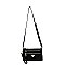 PEGASO Nylon Multi Compartment Zip Clutch Crossbody Bag