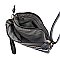 PEGASO Nylon Multi Compartment Zip Clutch Crossbody Bag
