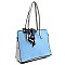 Saffiano Colorblock Scarf 2-in-1 Satchel