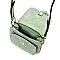 Tassel Accent Braided Cross Body Saddle Bag  MH-CTEA0004