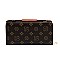 MONOGRAM FLAP TURN LOCK WALLET WRISTLET