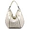Weaved Block Shoulder Bag Hobo