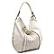Weaved Block Shoulder Bag Hobo