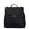 Nylon Convertible Backpack Satchel