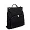 Nylon Convertible Backpack Satchel