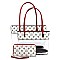 TRANSPARENT 3 IN 1 MONOGRAM TOTE