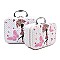 SET OF 2 COSMETIC CASES BUTTERFLIES PRINT RZ-CC00273