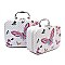 SET OF 2 COSMETIC CASES BUTTERFLIES PRINT RZ-CC00273