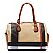 Plaid Check Boston Satchel Bag