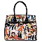 Obama Handbag - Padlock Accent Magazine Satchel