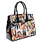 Obama Handbag - Padlock Accent Magazine Satchel