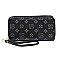 MONOGRAM ZIP AROUND CLUTCH WALLET WRISTLET