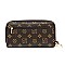 MONOGRAM ZIP AROUND CLUTCH WALLET WRISTLET