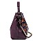 Ethnic Print Chain Accent 2-Way Hobo MH-D0443