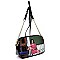 Multi Compartment Magazine Cover Dome Cross Body Bag