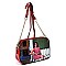 Multi Compartment Magazine Cover Dome Cross Body Bag