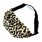 Leopard Fur Fanny Pack Waist Bag