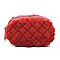 Quilted Fur Round Fanny Pack
