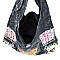 Bohemian Handicrafts Butterfly Crossbody Bucket Bag